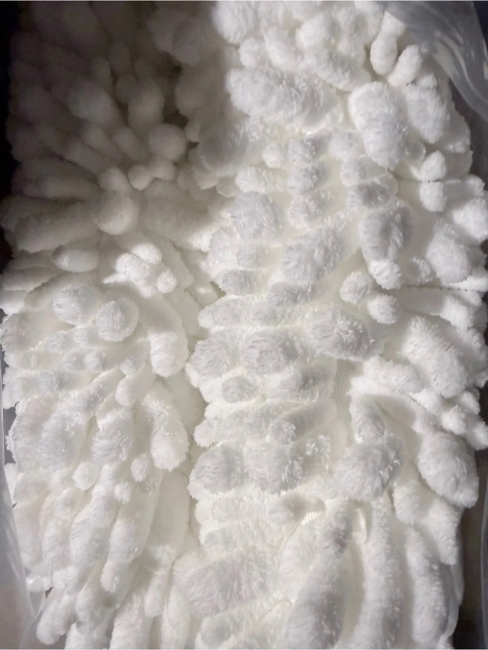 Walensee Cozy Life Ivory Chenille Bath Rug 36 by 24